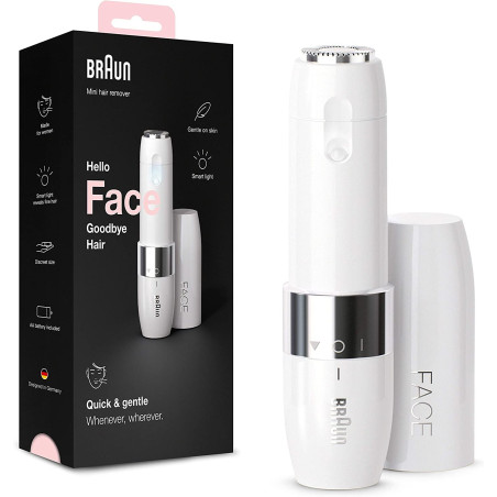 Braun Face Mini Hair Remover FS1000, Electric Facial Hair Remover for Women