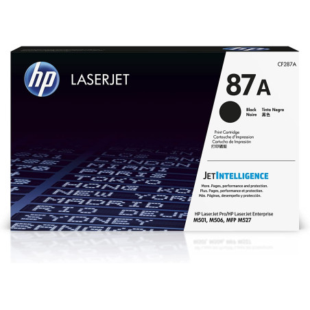 HP CF287A 87A Original LaserJet Toner Cartridge, Black, Single Pack
