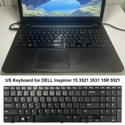 Dell Inspiron 15 3521 3531 15R 5521 5537 Laptop Keyboard(Black)