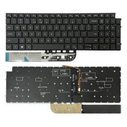 Dell Inspiron 15-3511 3515 5510 7510 16-7610 US Version Backlight Laptop Keyboard(Black)