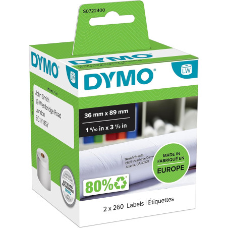 Dymo LW labels for large addresses, self-adhesive, for LabelWriter, original labels