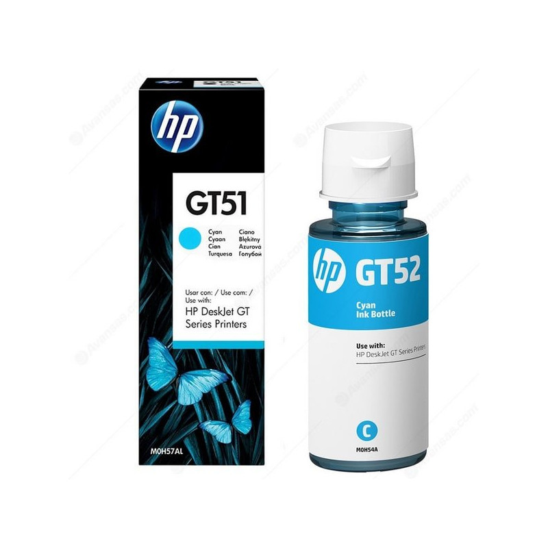 HP GT52 CYAN ORIGINAL INK BOTTLE