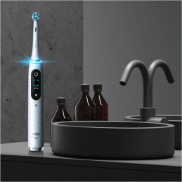 Oral-B iO 10 Rechargeable Electric Toothbrush White, 1 Head, 1 Rechargeable Travel Case, 1 iO Sense Charger