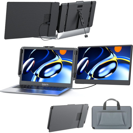 Portable Display S1 Portable Monitor 14'' 1080P FHD IPS Dual Laptop Display