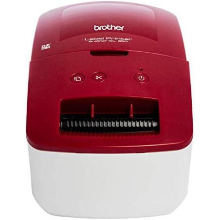 Brother QL 600R Label Maker, USB 2.0, Address Label Printer, Desktop, Up to 62mm Wide Labels