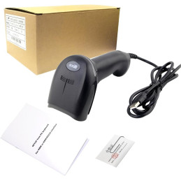 NETUM Handheld Laser Barcode Scanner Portable USB Wired 1D Cable