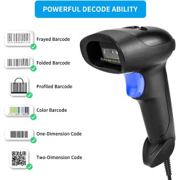 NetumScan 2D Barcode Scanner - Handheld QR Bar Code Reader/Imager