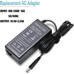 Replacement AC Adapter Dell 19.5V 3.34A Small Pin