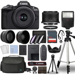 Canon EOS R50 Mirrorless Digital Camera with Complete Accessory Bundle
