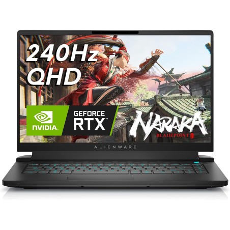 Alienware m15 R7 15.6-inch QHD Intel Core i7-12700H 16GB RAM, 512GB SSD, NVIDIA GeForce RTX 3060 6GB GDDR6 Windows 11 Home Black