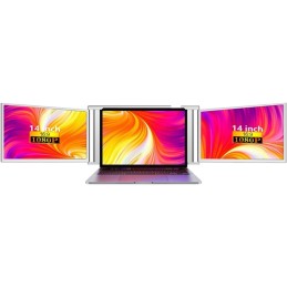 Triple Portable Laptop Monitor, 1080P FHD IPS HDR Screen Panel Removable with One Cable for Two Displays for 13.3-16.5"