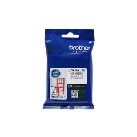 Brother LC3719XL-BK Black High Yield Ink Cartridge Original 8ZCA5A00174 Single-pack