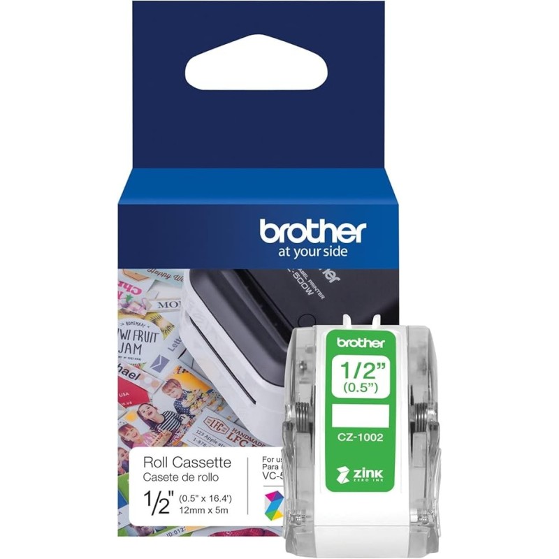 Brother Industries Thermal Color Label Printer Roll Cassette CZ-1002 (Width 12mm/Length 5m) Brother Industries Thermal Color Label Printer Roll Cassette CZ-1002 (Width 12mm/Length 5m)