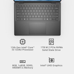Dell Inspiron 5440 Intel Core i5-1334U 8GB DDR5 RAM, 512GB SSD Intel UHD 4G Windows 11 Pro Carbon Black
