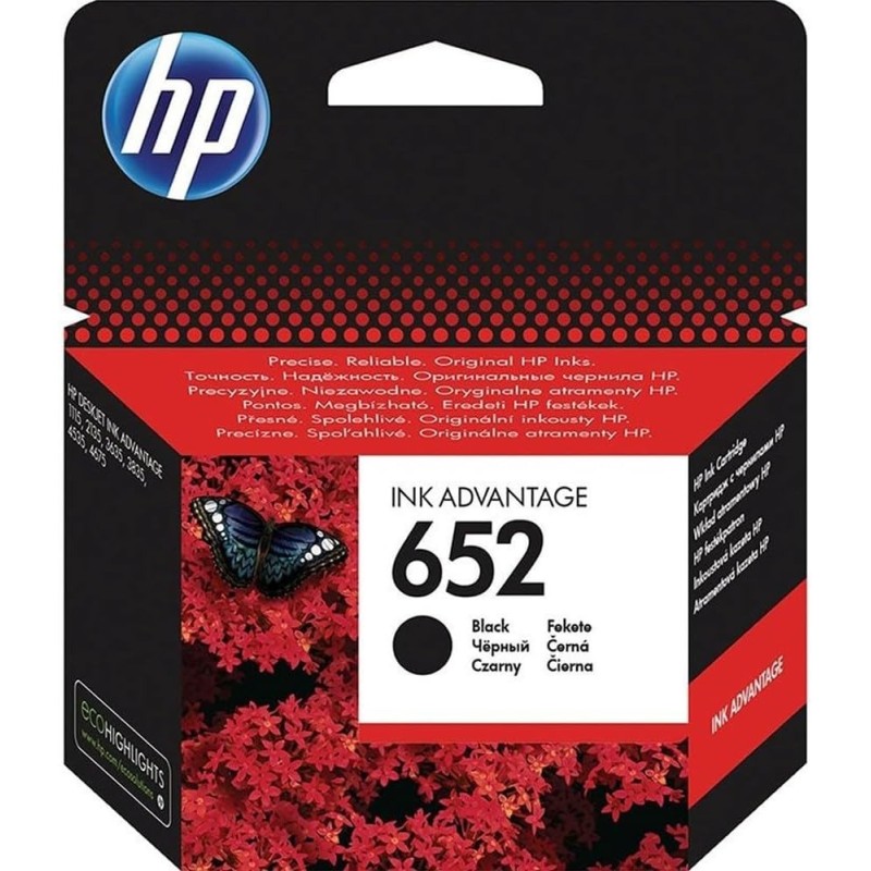HP 652 Black Original Ink Advantage Cartridge ~360 pgs
