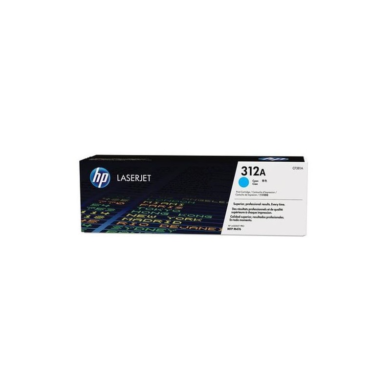 HP 312A Original Toner Cartridge – Cyan – CF381A – HP LaserJet Toner